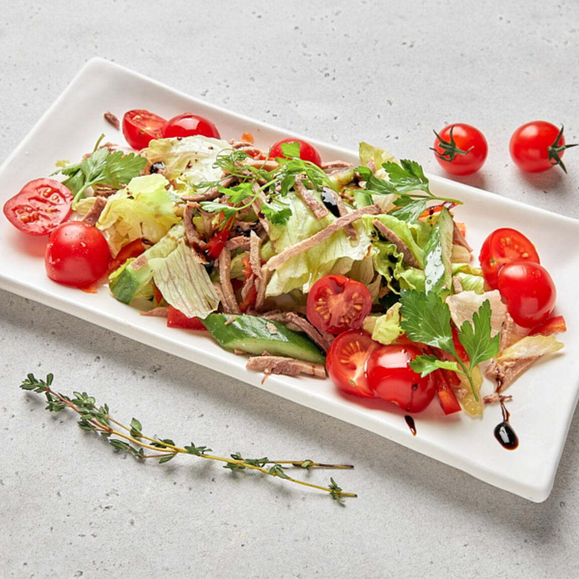 Салат с языком