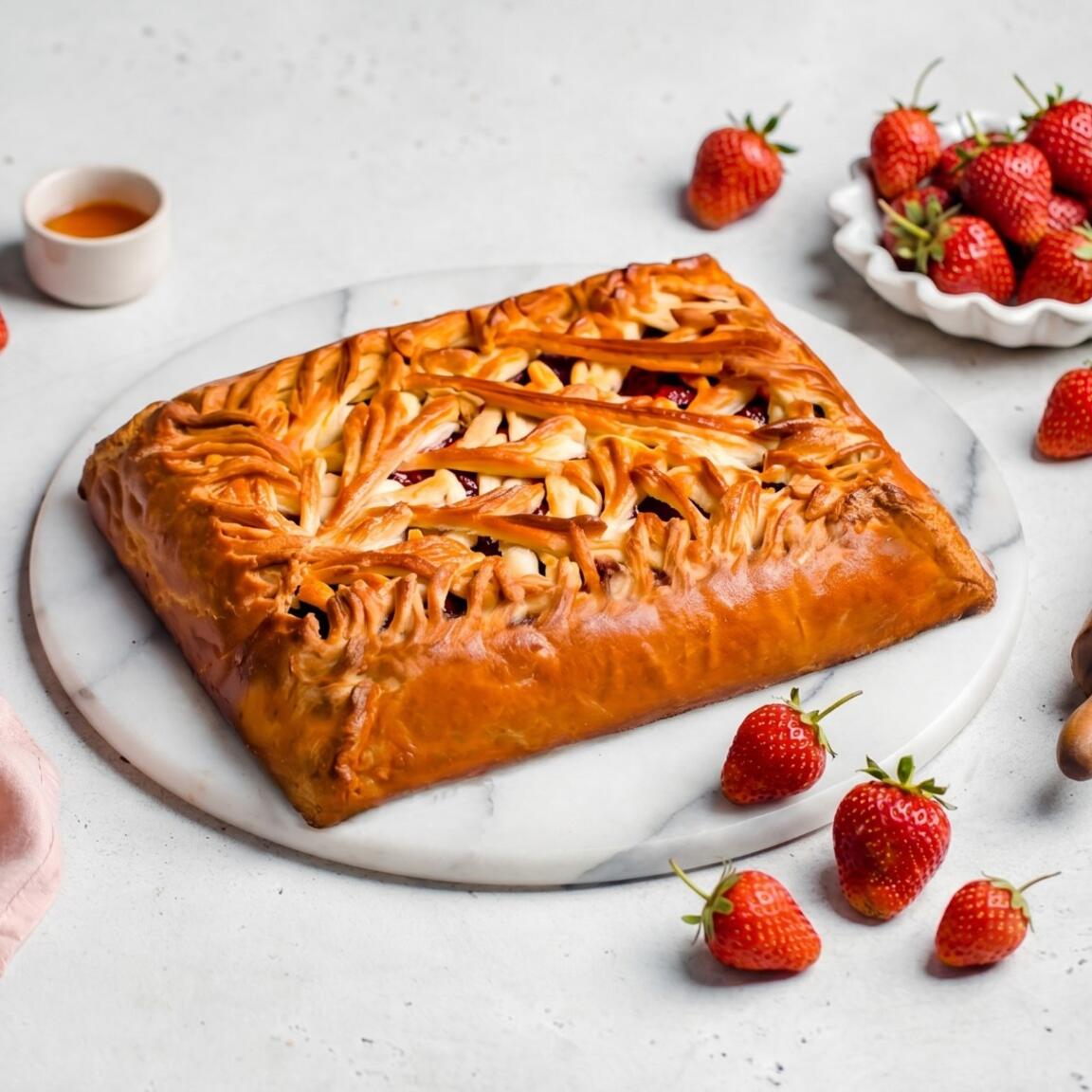 Пирог с клубникой
