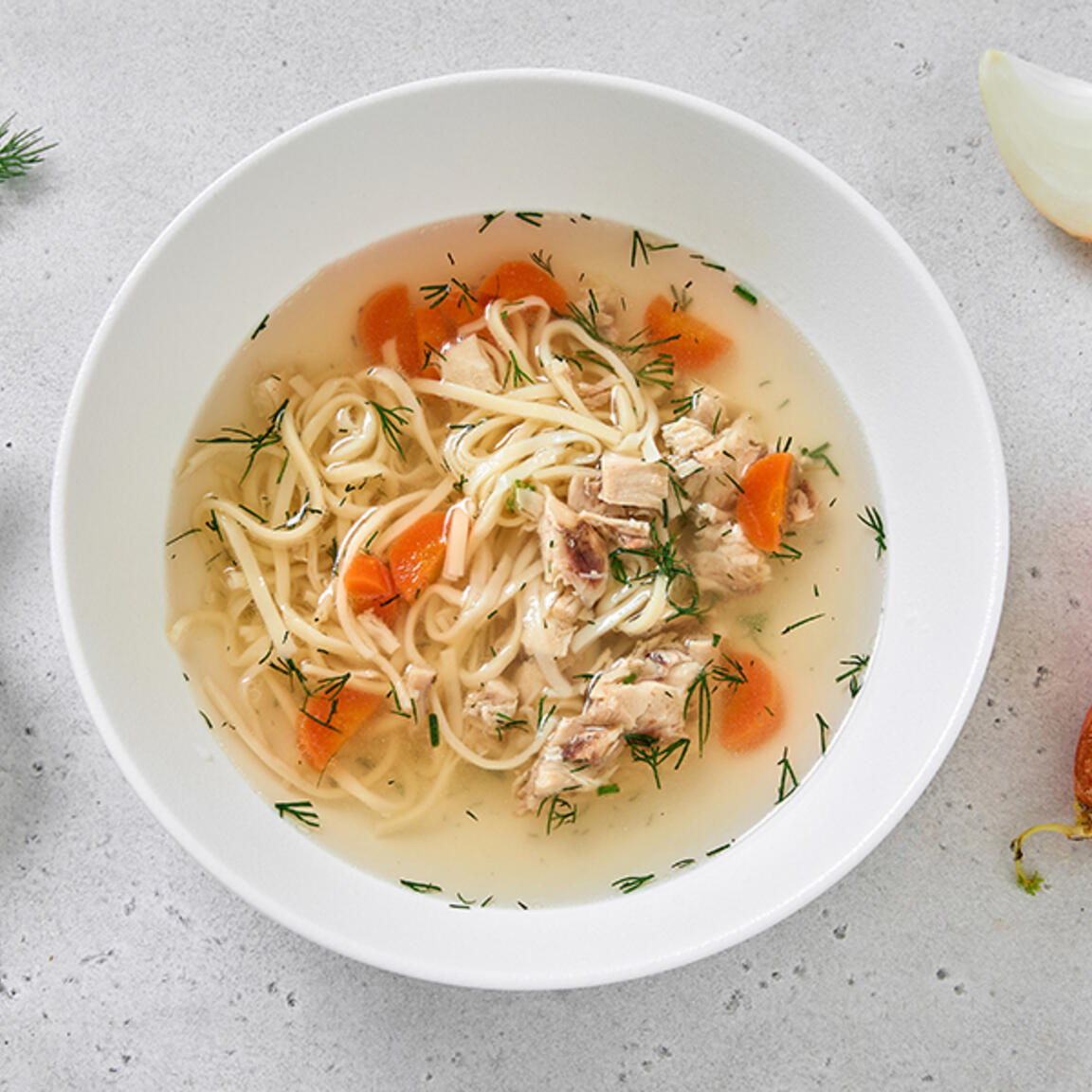 Суп-лапша куриная