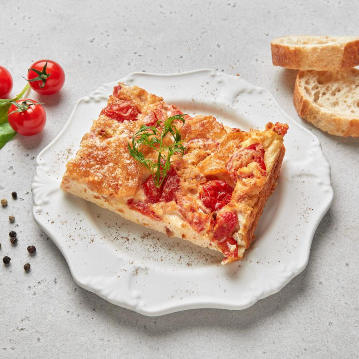 Омлет с беконом